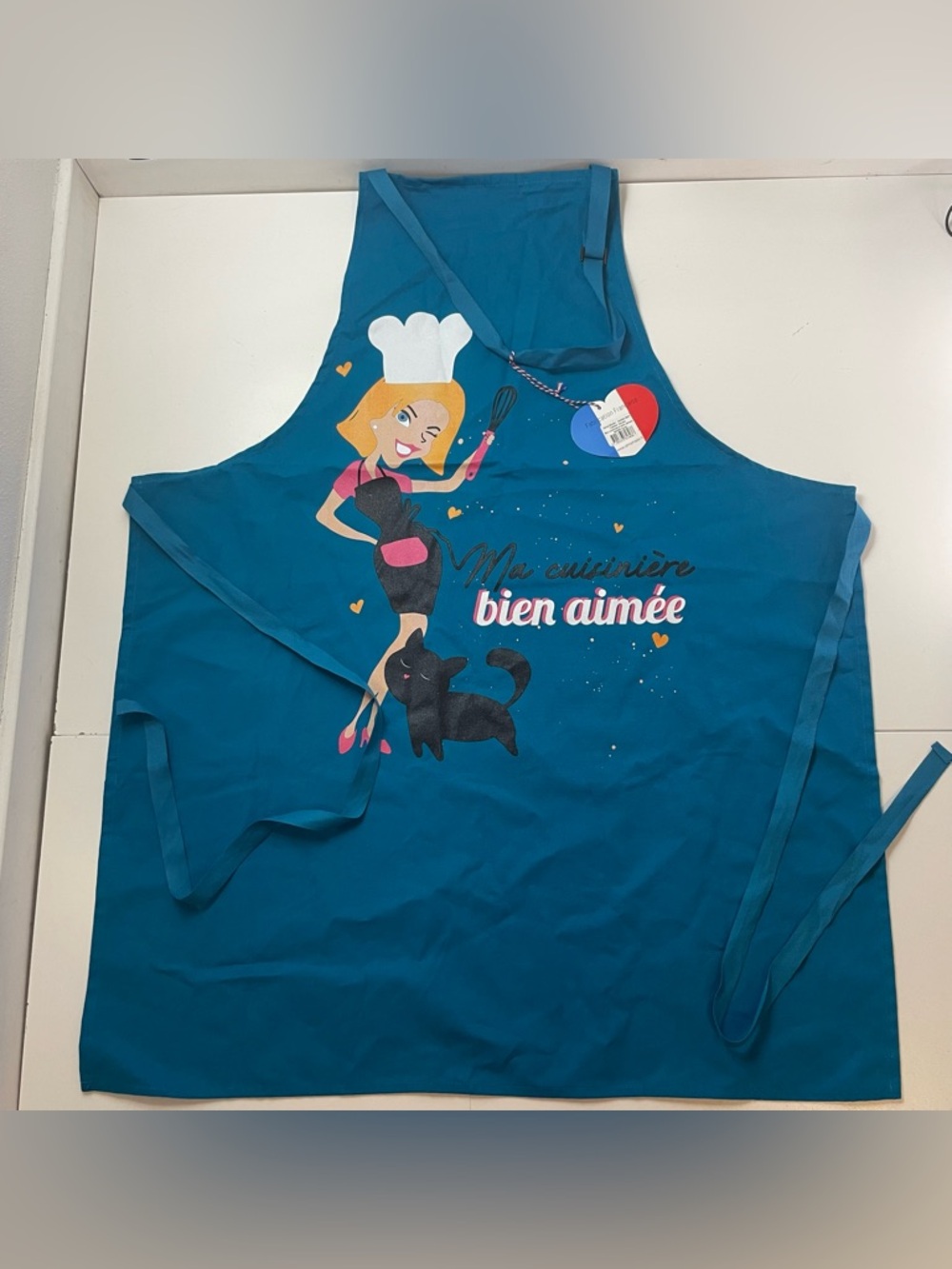 NEW Alma Mater French Apron "Ma Cuisinière bien aimée" Cotton Made in France